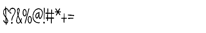 PN Mamboing Condensed Font OTHER CHARS