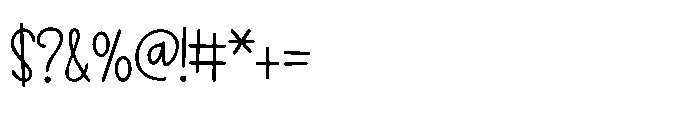 PN Mamboing Regular Font OTHER CHARS