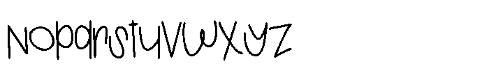 PN Mamboing Regular Font LOWERCASE