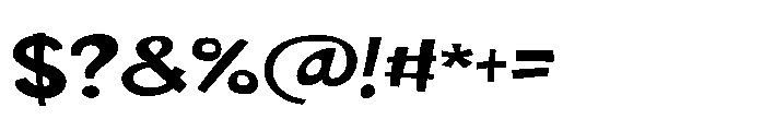 PN Marshberry Expanded Font OTHER CHARS