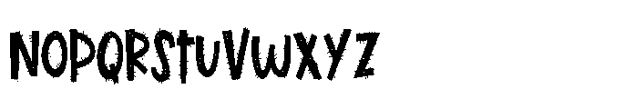 PN Marshberry Hairy Condensed Font LOWERCASE