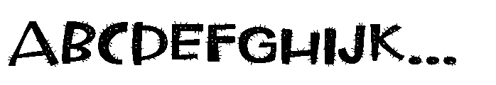 PN Marshberry Hairy Expanded Font UPPERCASE
