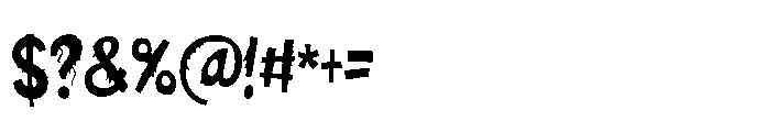 PN Marshberry Scary Condensed Font OTHER CHARS