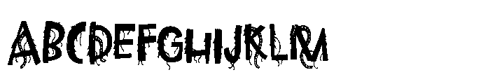 PN Marshberry Scary Condensed Font UPPERCASE