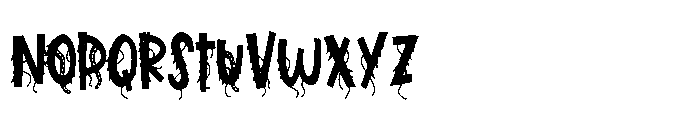 PN Marshberry Scary Condensed Font LOWERCASE