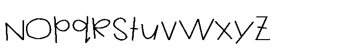 PN Mathematics Print Expanded Font LOWERCASE