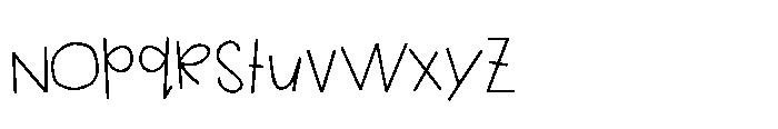 PN Mathematics Print Font LOWERCASE