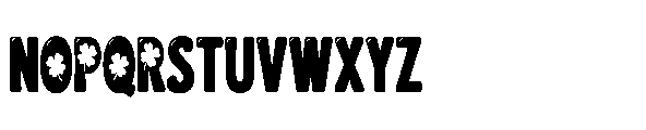 PN Mc Blarney Shamrock Condensed Font UPPERCASE