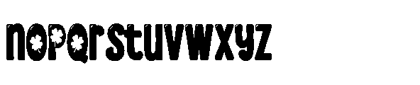 PN Mc Blarney Shamrock Condensed Font LOWERCASE