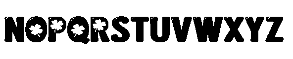 PN Mc Blarney Shamrock Expanded Font UPPERCASE