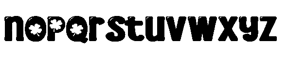 PN Mc Blarney Shamrock Expanded Font LOWERCASE