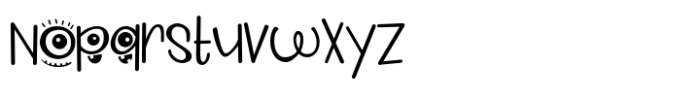 PN Monster Looks Regular Font LOWERCASE