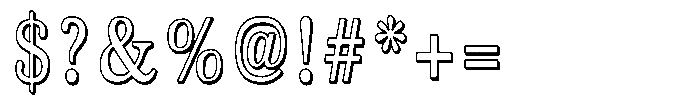 PN Noel Nuevo 3 D Condensed Font OTHER CHARS