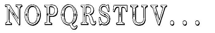 PN Noel Nuevo 3 D Condensed Font UPPERCASE