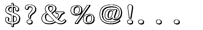 PN Noel Nuevo 3 D Expanded Font OTHER CHARS