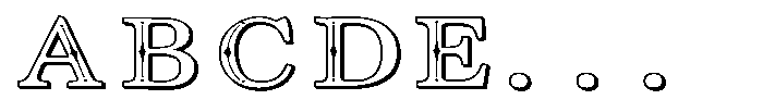 PN Noel Nuevo 3 D Expanded Font UPPERCASE