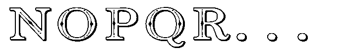 PN Noel Nuevo 3 D Expanded Font UPPERCASE