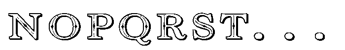 PN Noel Nuevo 3 D Expanded Font LOWERCASE
