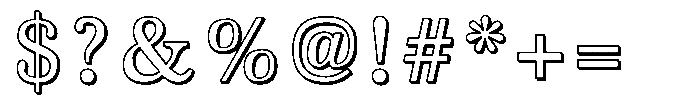 PN Noel Nuevo 3 D Font OTHER CHARS