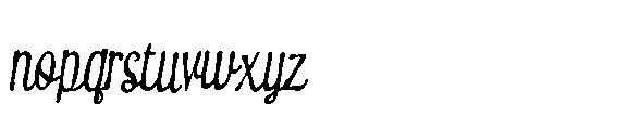 PN Peppermint Ridge Script Condensed Font LOWERCASE