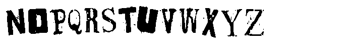 PN Pig Sty Condensed Font UPPERCASE