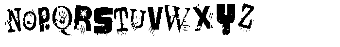PN Pig Sty Die Condensed Font LOWERCASE