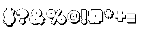 PN Pog Xmas 3 D Font OTHER CHARS