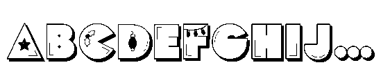 PN Pog Xmas 3 D Font UPPERCASE
