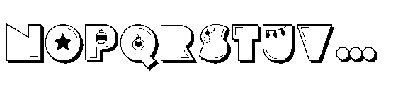 PN Pog Xmas 3 D Font UPPERCASE