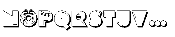 PN Pog Xmas 3 D Font LOWERCASE