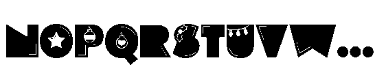 PN Pog Xmas Fill Font UPPERCASE