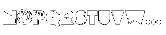 PN Pog Xmas Regular Font LOWERCASE