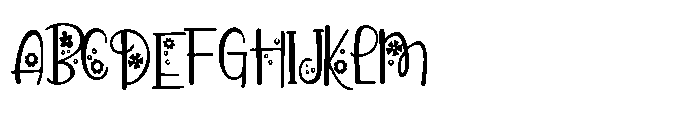 PN Pollyposies Condensed Font UPPERCASE