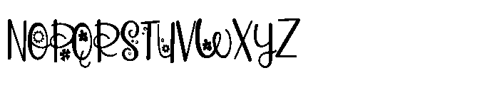 PN Pollyposies Condensed Font UPPERCASE