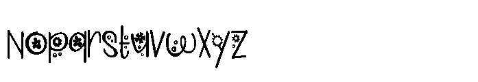 PN Pollyposies Condensed Font LOWERCASE