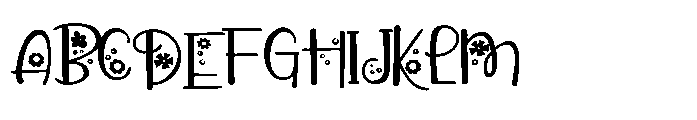 PN Pollyposies Expanded Font UPPERCASE