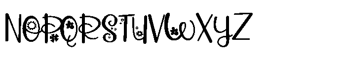 PN Pollyposies Expanded Font UPPERCASE