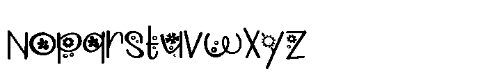 PN Pollyposies Expanded Font LOWERCASE
