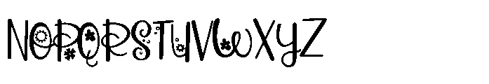 PN Pollyposies Regular Font UPPERCASE