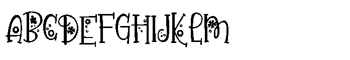 PN Pollyposies Too Condensed Font UPPERCASE