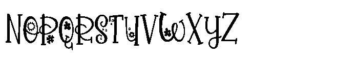 PN Pollyposies Too Condensed Font UPPERCASE