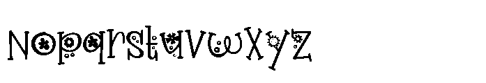 PN Pollyposies Too Font LOWERCASE