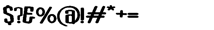 PN Pumpkin Eater Expanded Font OTHER CHARS