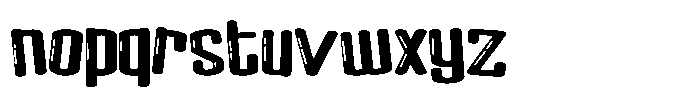 PN Pumpkin Eater Glow Expanded Font LOWERCASE