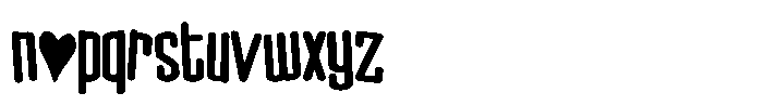 PN Pumpkin Eater Love Condensed Font LOWERCASE