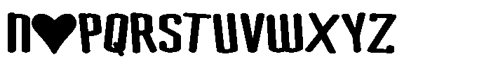 PN Pumpkin Eater Love Expanded Font UPPERCASE
