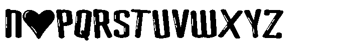 PN Pumpkin Eater Love Glow Expanded Font UPPERCASE