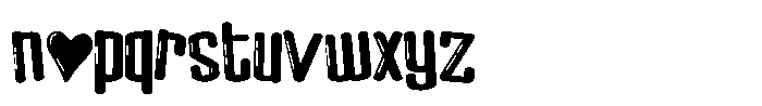 PN Pumpkin Eater Love Glow Font LOWERCASE