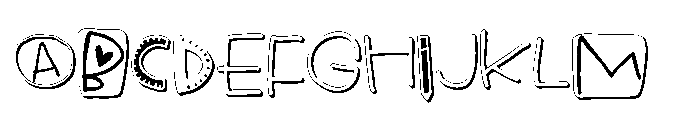 PN Ready For School 3 D Font UPPERCASE