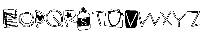 PN Ready For School Outline Font UPPERCASE